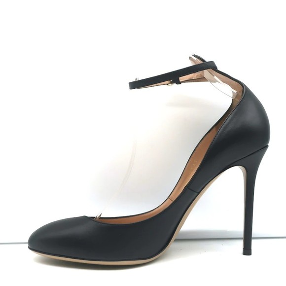 Valentino Tango Ankle Strap Pumps Black Leather Size 41 - Picture 6 of 12